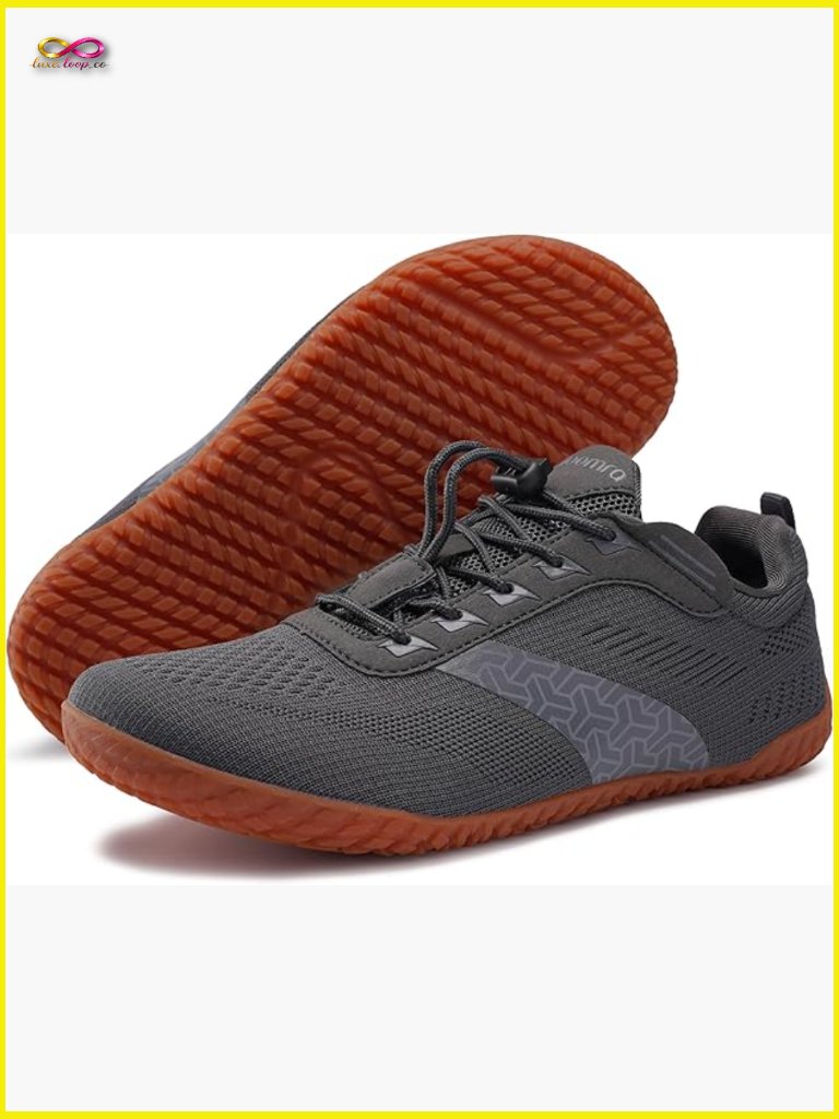 Wide Toe Box Barefoot Trail Running Shoes Zero Drop Minimalist Sneakers Grippy